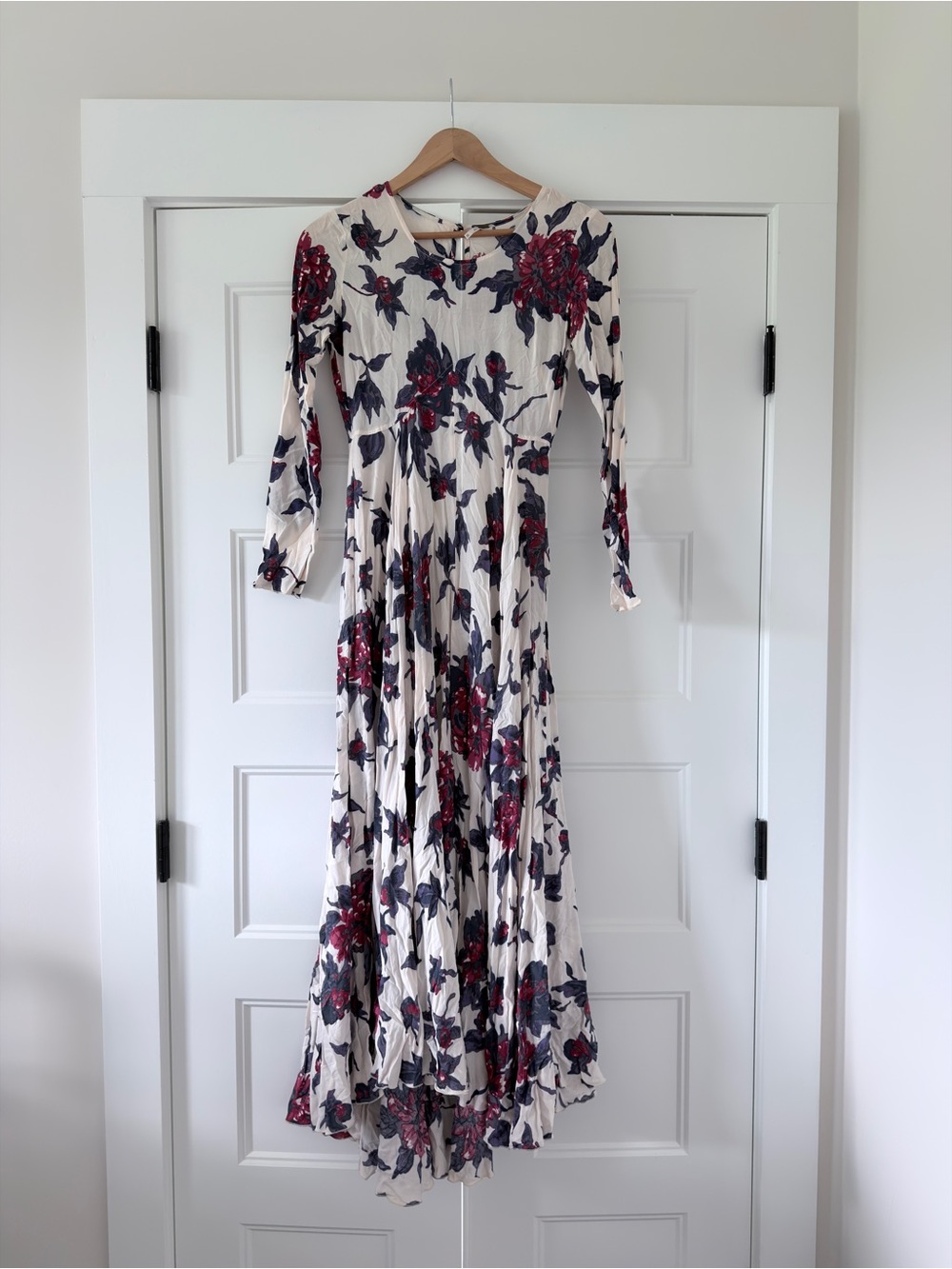 READ FLAWED Free People Floral First Kiss Maxi Dress XS